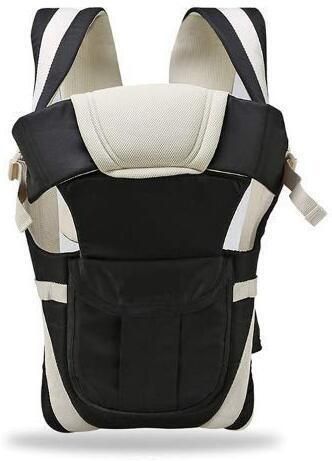 Baby Carry Bags for 0 to 2 Years | Baby Carrier with Safety Belt | Baby Carrier, Carry Bag | Baby - 4 in 1 Bag - Black and Cream ( Black ) Baby Carrier