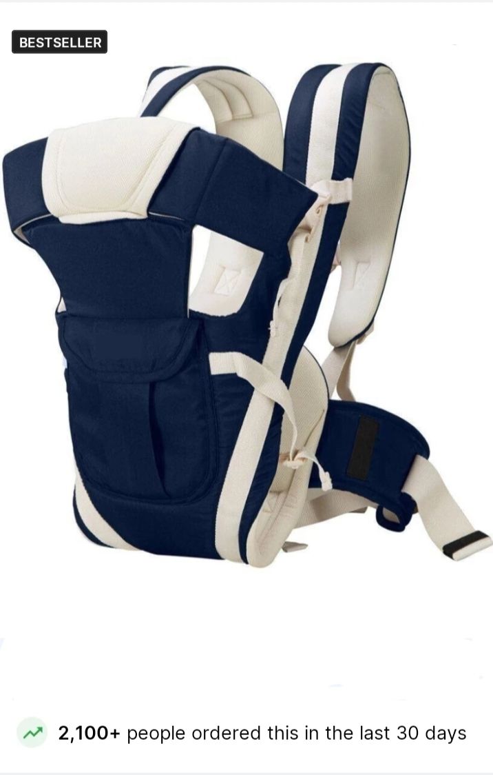 High Quality Baby Carrier 4 in 1 Position/With Belt /Head Support/Kangaroo Style Baby Carrier-image-35