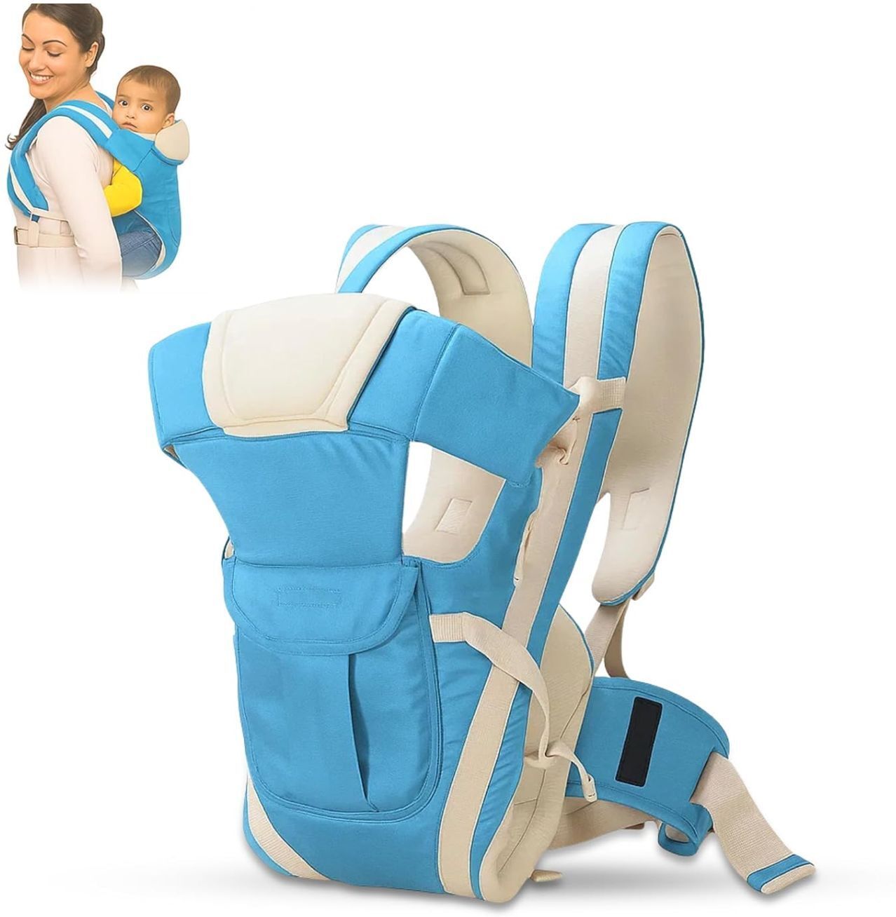 ldmkids Baby Carrier Bag in 3-in-1 Ergonomic Adjustable Sling Kangaroo Baby Carrier-picture-26