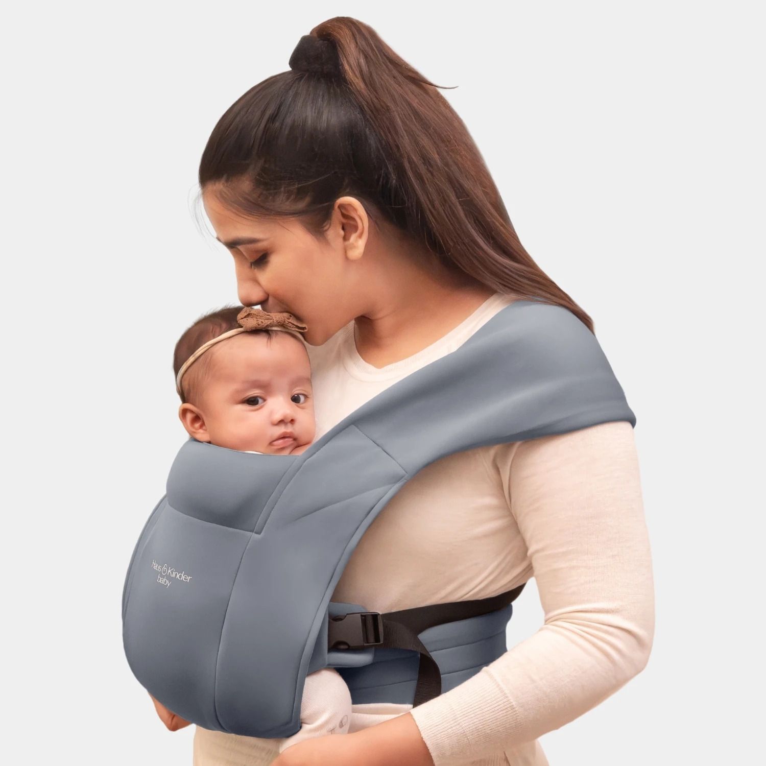 Enlace Ergonomic Grey Baby carrier For Newborns and Infants (3.2 to 11.3 kg) Baby Carrier-image-5