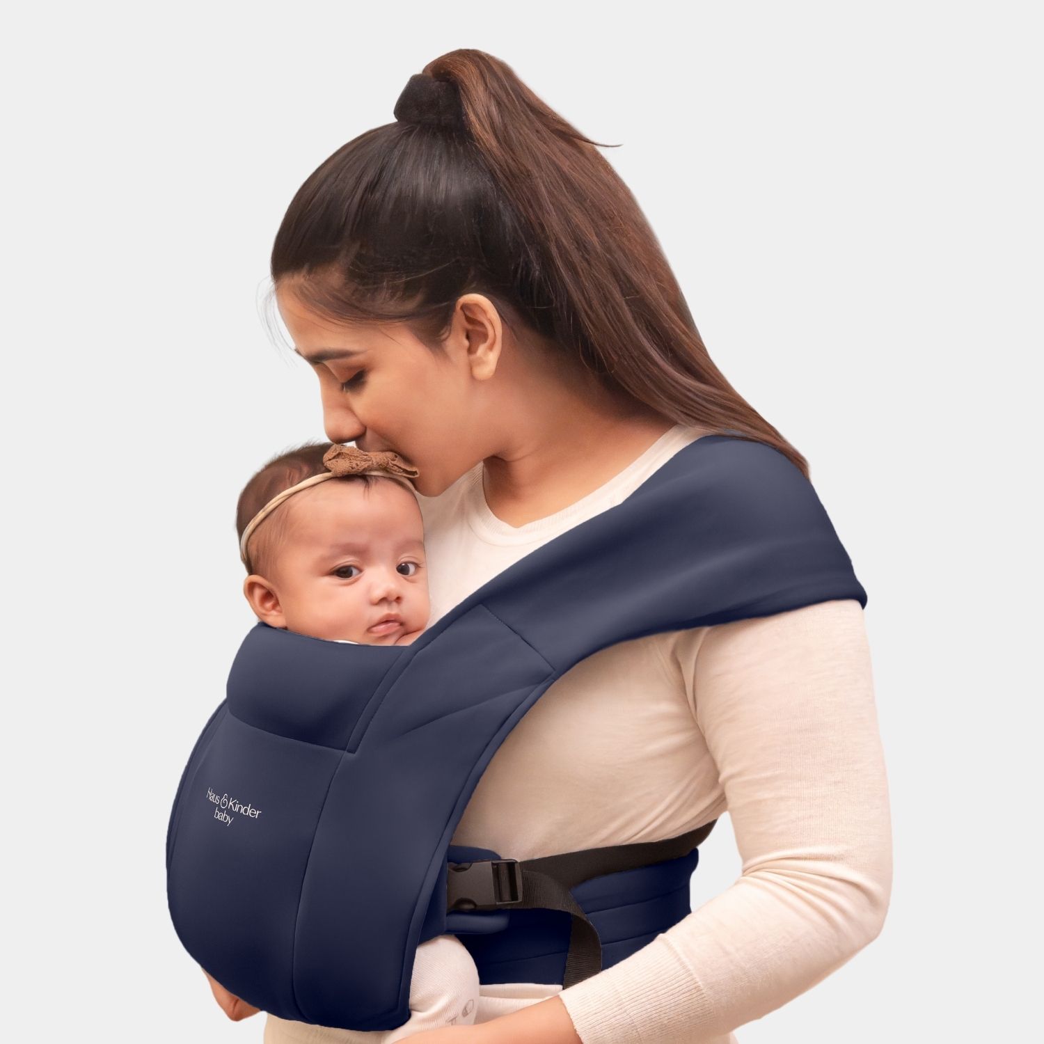 haus & kinder Enlace Ergonomic Navy Baby carrier For Newborns and Infants (3.2 to 11.3 kg) Baby Carrier-picture-34