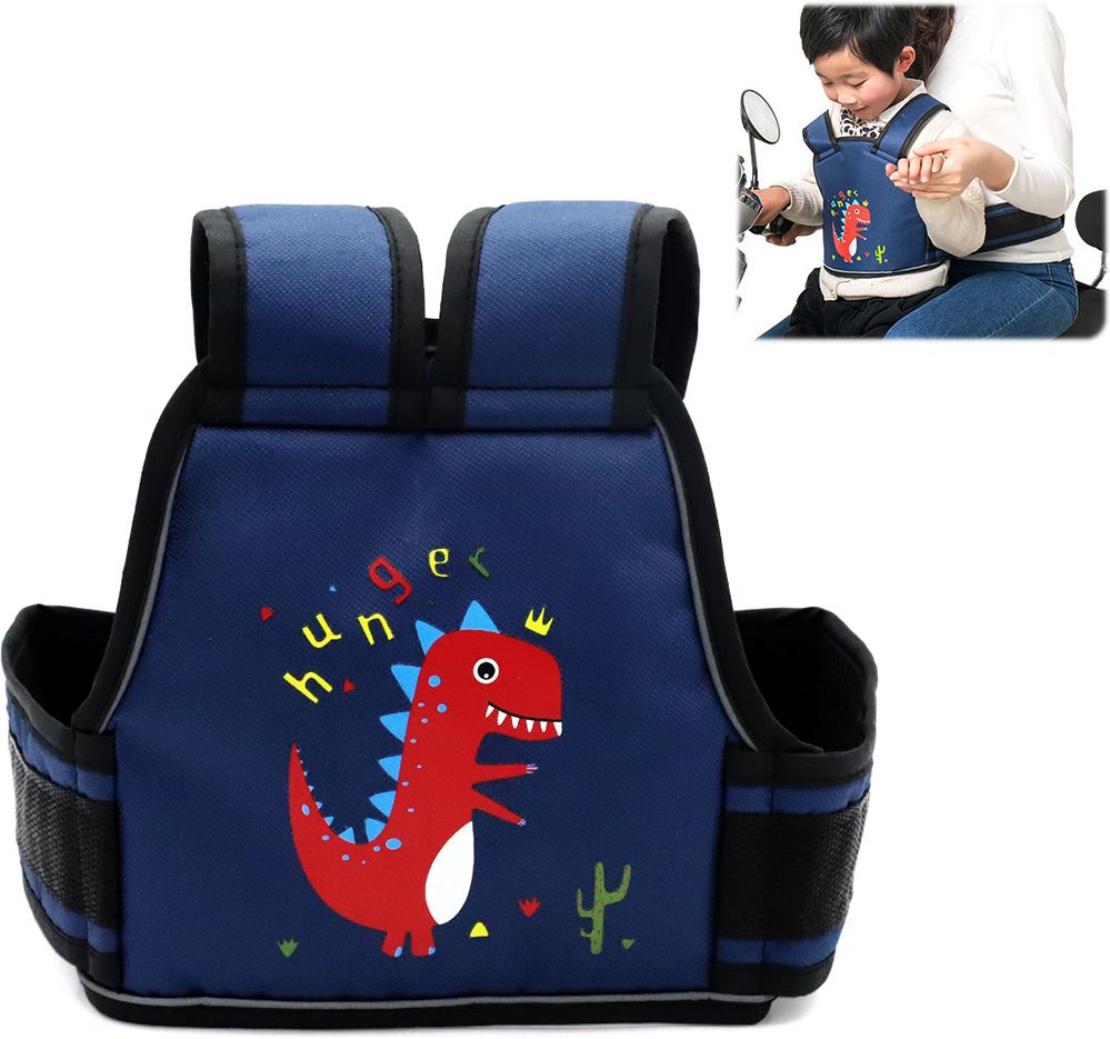Kids Safety Belt for Two Wheeler with Reflective Strips, Portable Seat Belt Baby Carrier-image-23