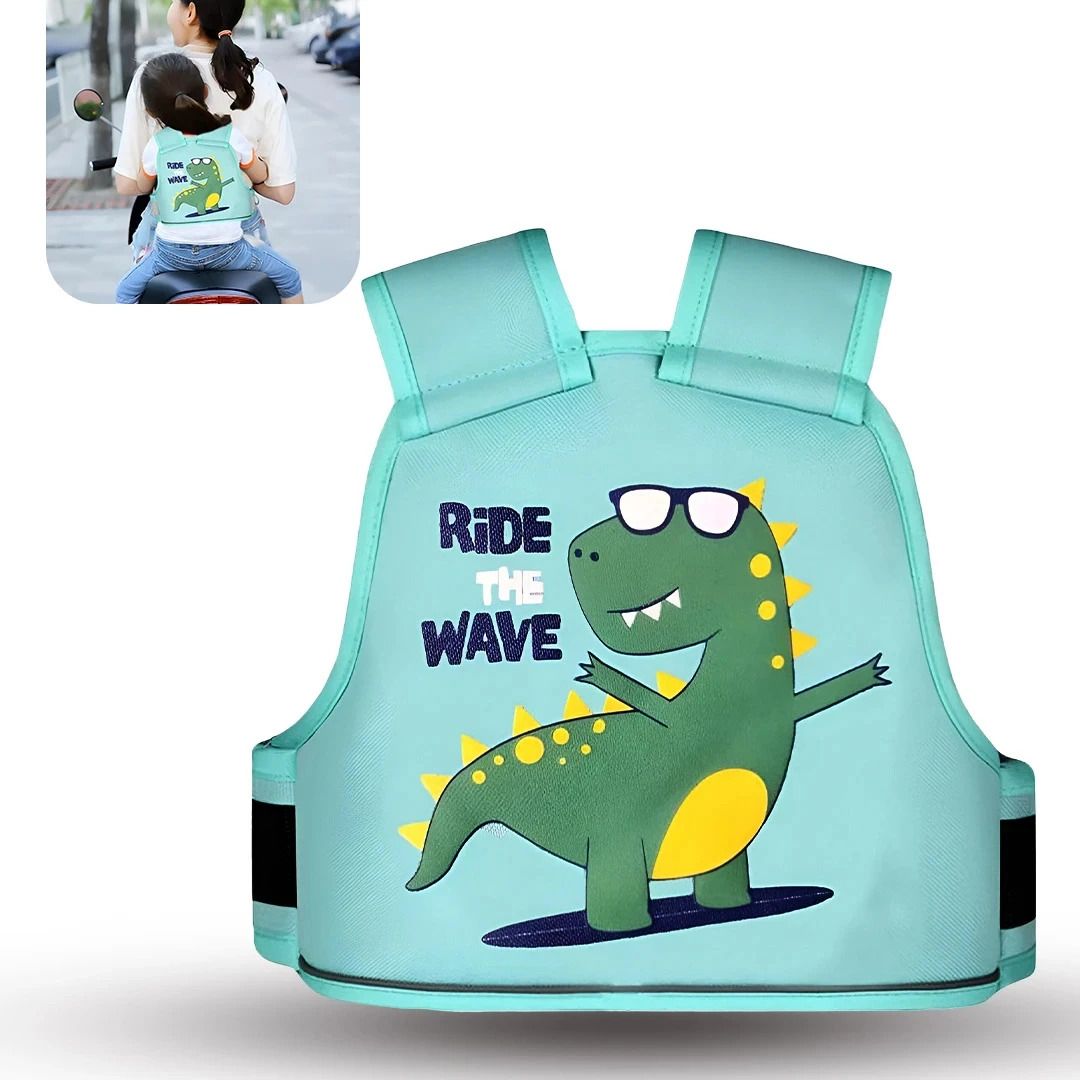 Kids Adjustable Safety Seat Belt for Two Wheeler with Reflective Strips Baby Carrier