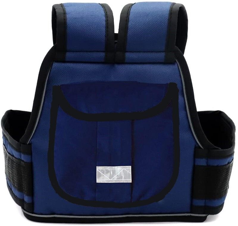 Two Wheeler Safety Belt for Sitting Back Adjustable Padded Strap Kid Travel Seat Baby Carrier