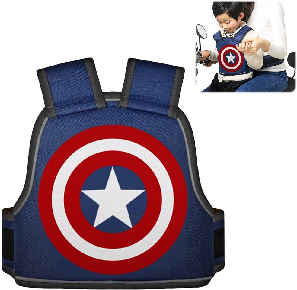 Kids Safety Belt for Two Wheeler with Reflective Strips, Portable Seat Belt Baby Carrier-image-22