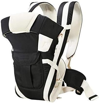 sbts Baby Carrier 4 In Position With Safety belt (Black, Front Carry facing in) Baby Carrier-picture-33