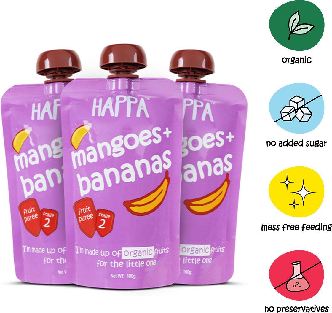Organic Mango&Banana Fruit Puree Cereal-image-2