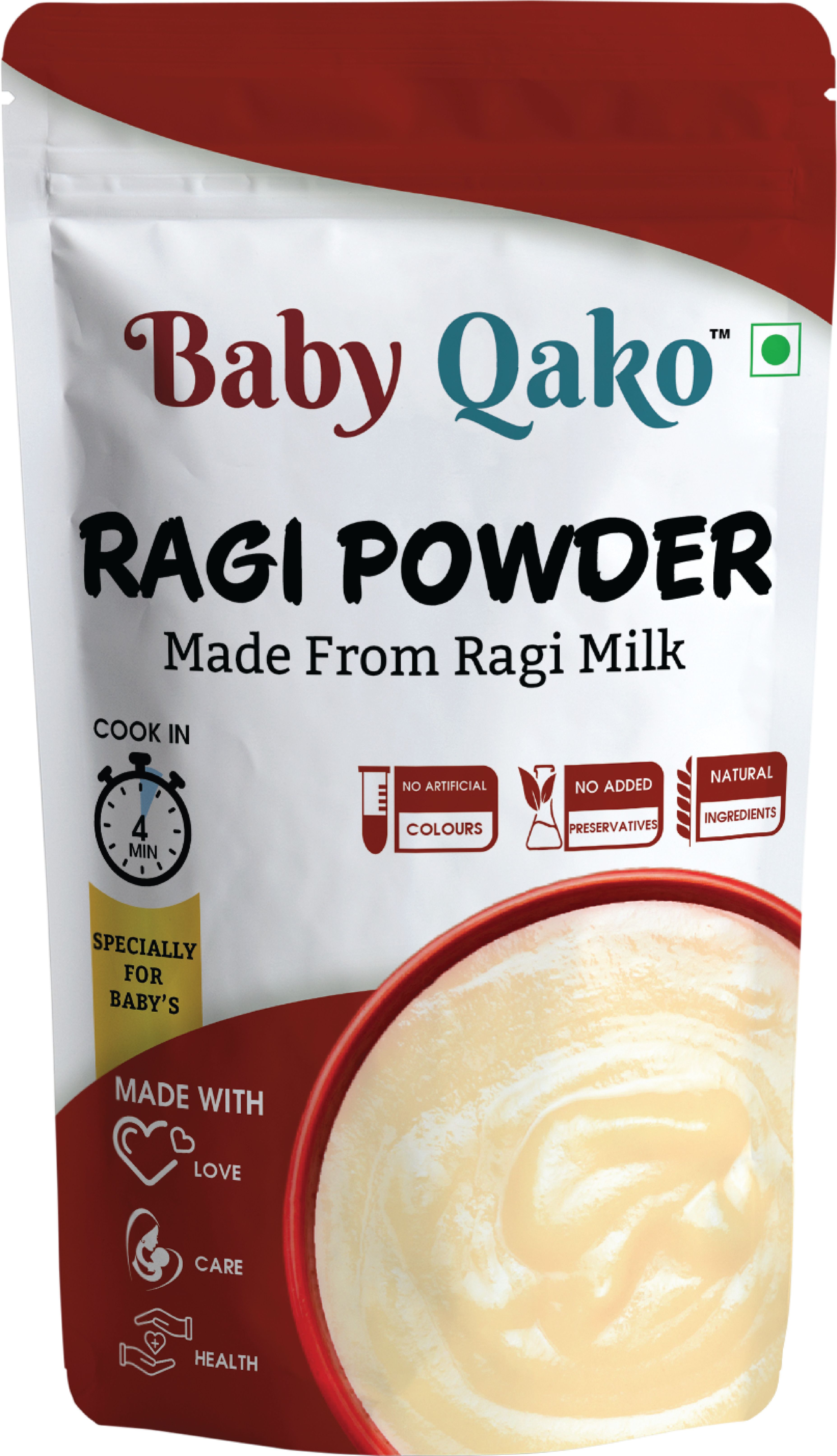 Ragi Powder Made From Ragi Milk / 100% Natural Ragi Flour for Born Baby's. Cereal