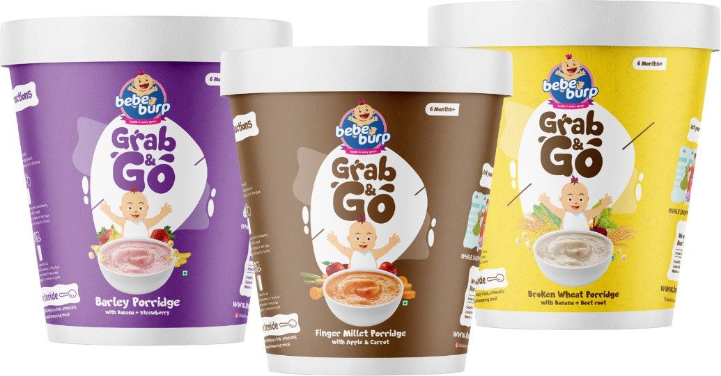 Travel pack Grab-N-Go - ( Barley mix, Finger millet Mix, Broken Wheat Mix ) Cereal-image-29