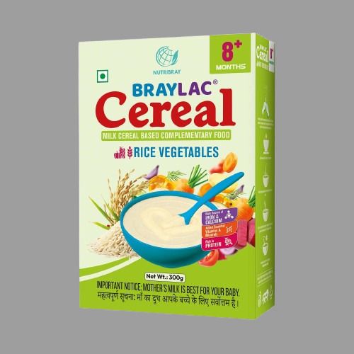 Rice & Vegetable Milk cereal for 8 to 24 months baby | 300 gm | Bag in Box Cereal-image-42