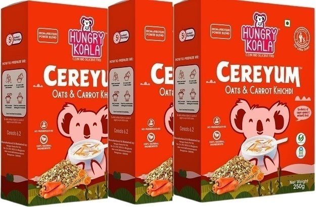 Oats & Carrot Khichdi Cereal for Kids, 100% Natural, No added Sugar Cereal-image-27
