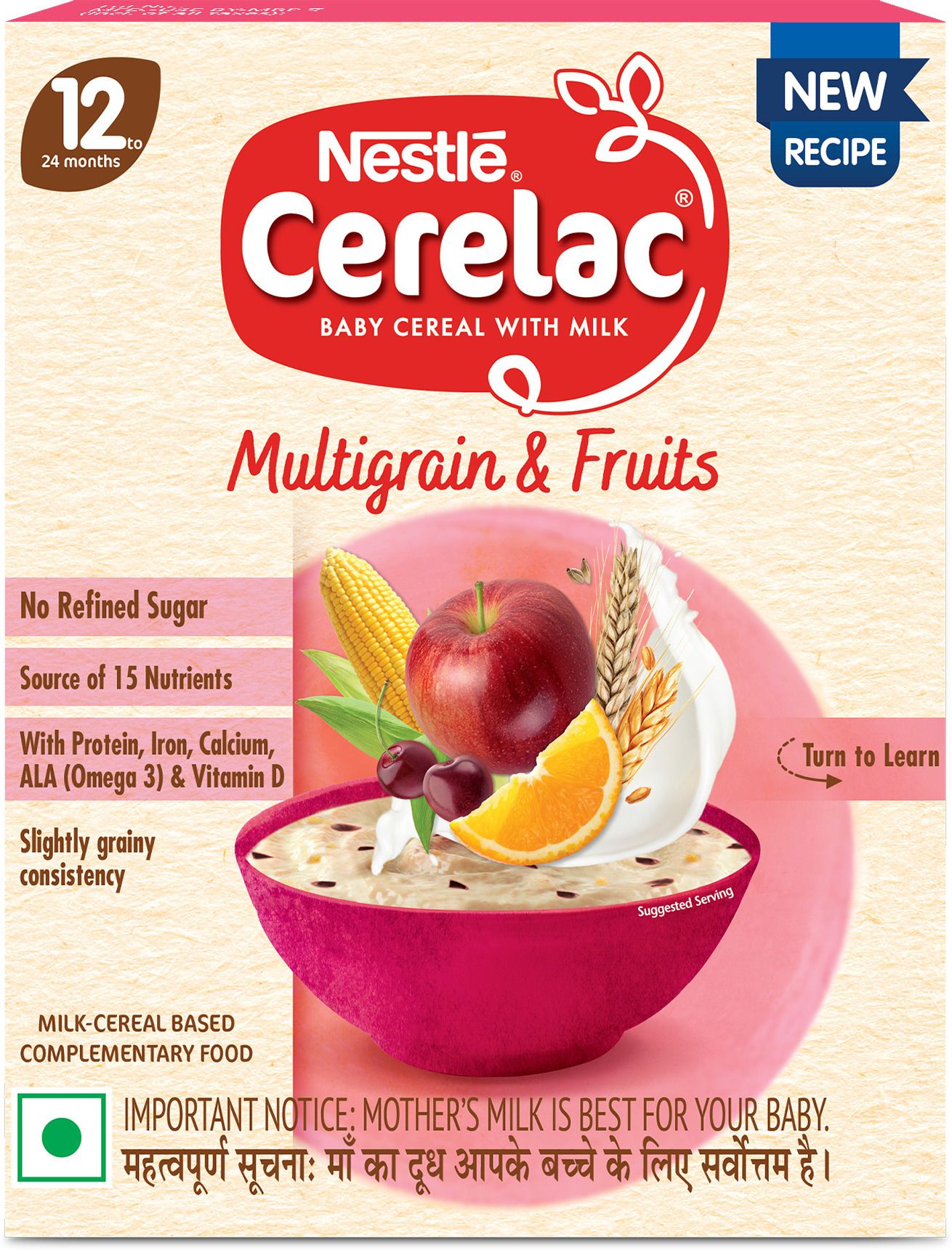 Baby Infant - Multigrain & Fruits for 12-24 Months Baby Cereal