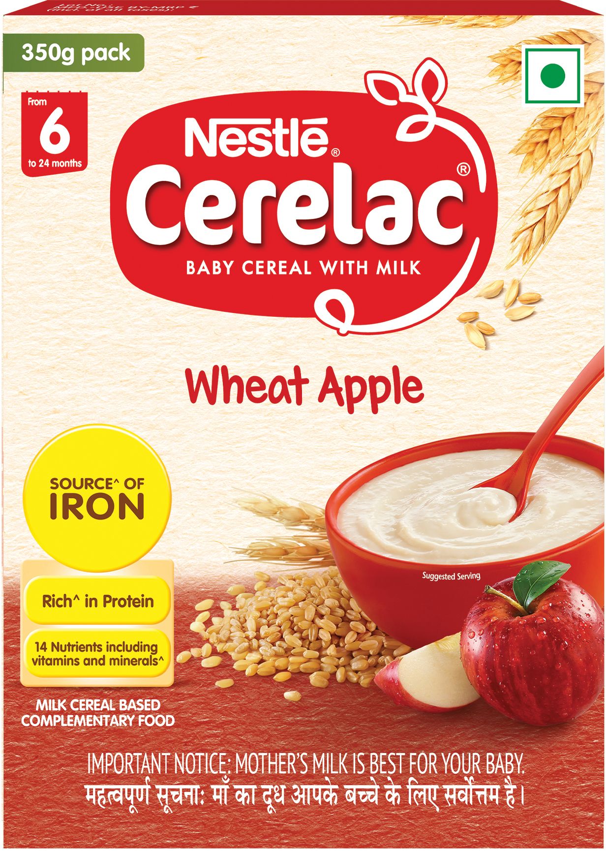 Wheat Apple Cereal From 6 to 24 Months Cereal