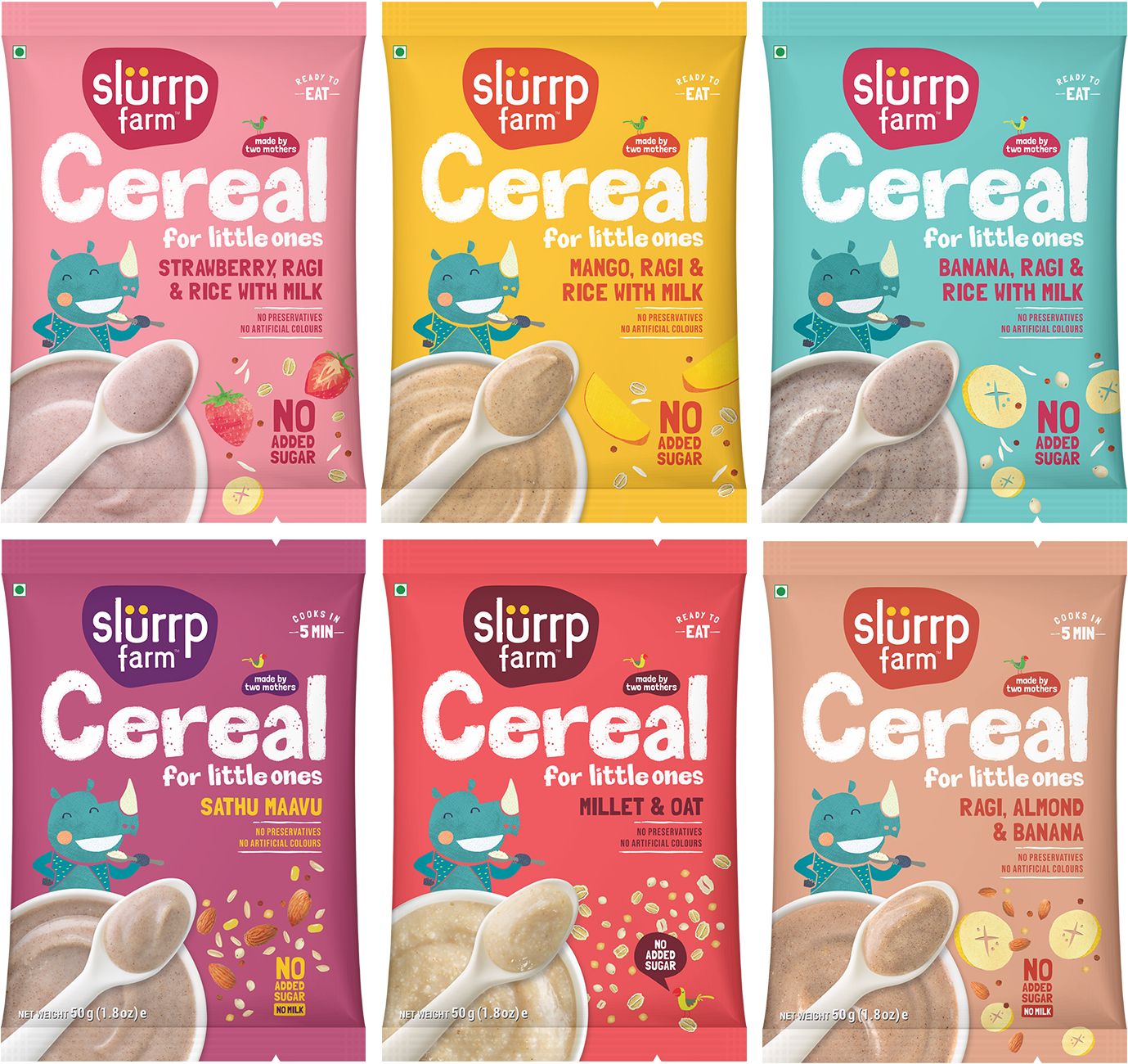 No Added Sugar Trial Pack Combo, No Salt, No Preservatives Instant Cereal