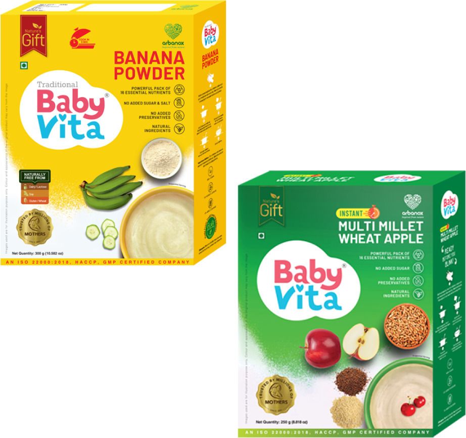 Multi Millet Wheat Apple & Banana Powder Combo Cereal-image-26