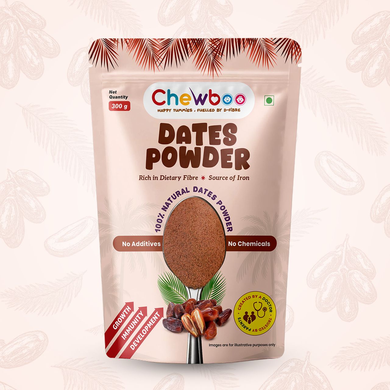 Dates Powder 300g Natural Whole Dates Powder High Fibre Source of Iron Cereal-image-46