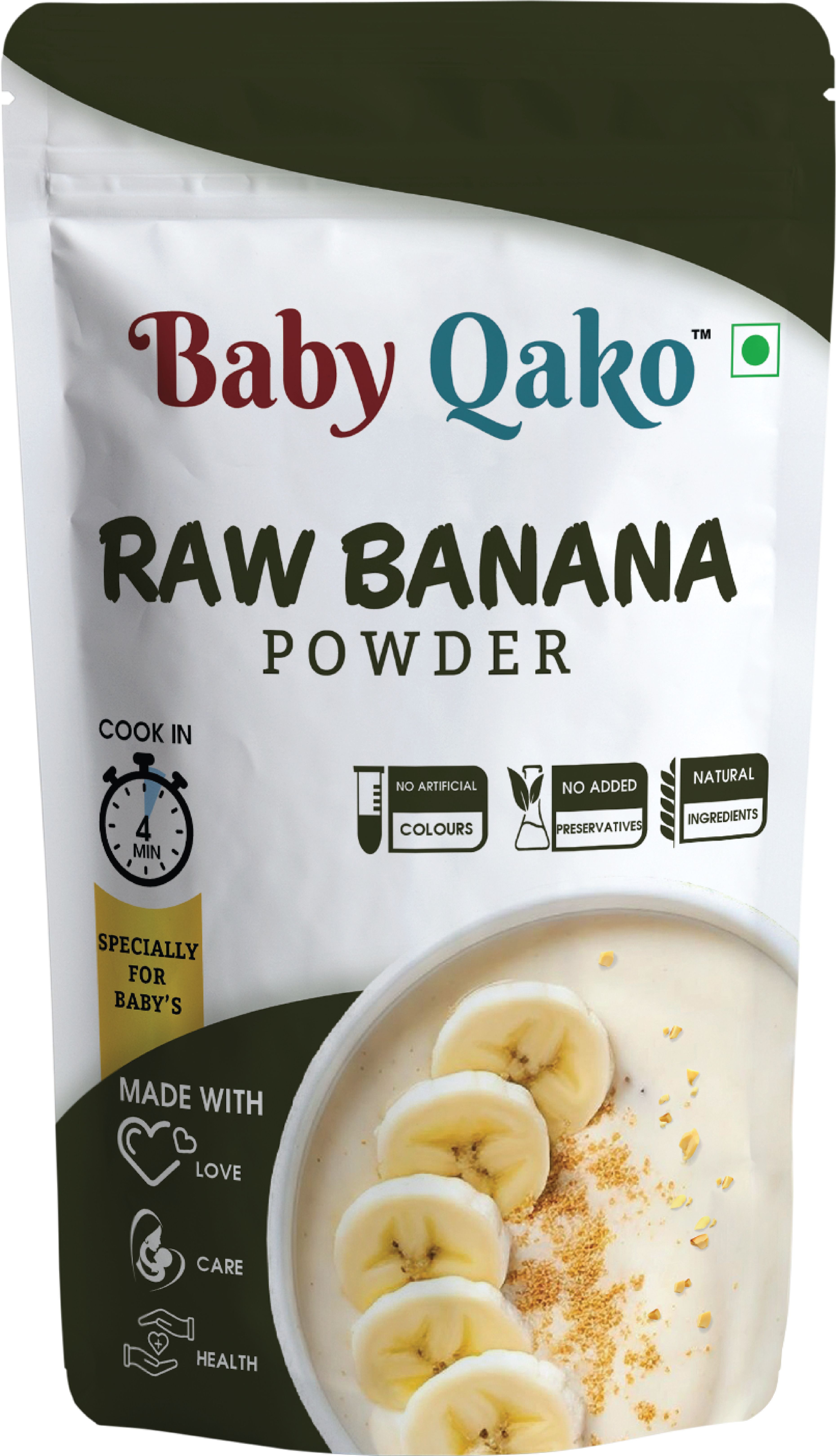 Raw Banana Powder | No Salt, No Preservatives, 100% Natural Kerala Banana Powder Cereal