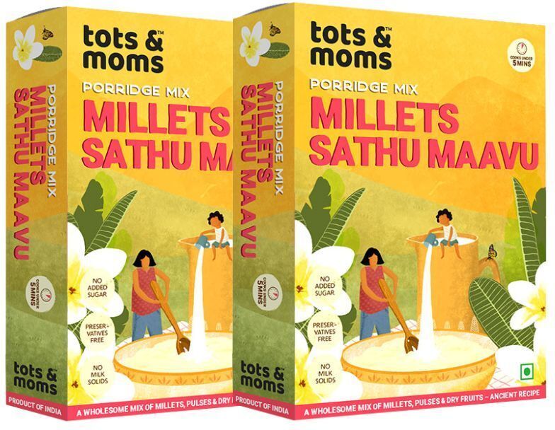Multigrain-Millet Sathu Maavu Porridge Mix | Healthy Weight Gain Baby Food Cereal-image-29
