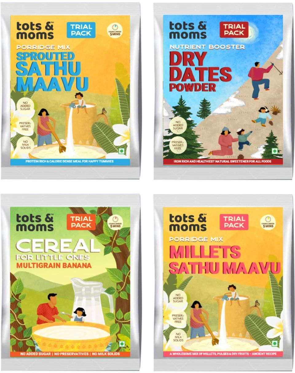 Multigrain Trial Pack with Dates Powder |Nutritionally rich | 4 Packs Cereal-image-4