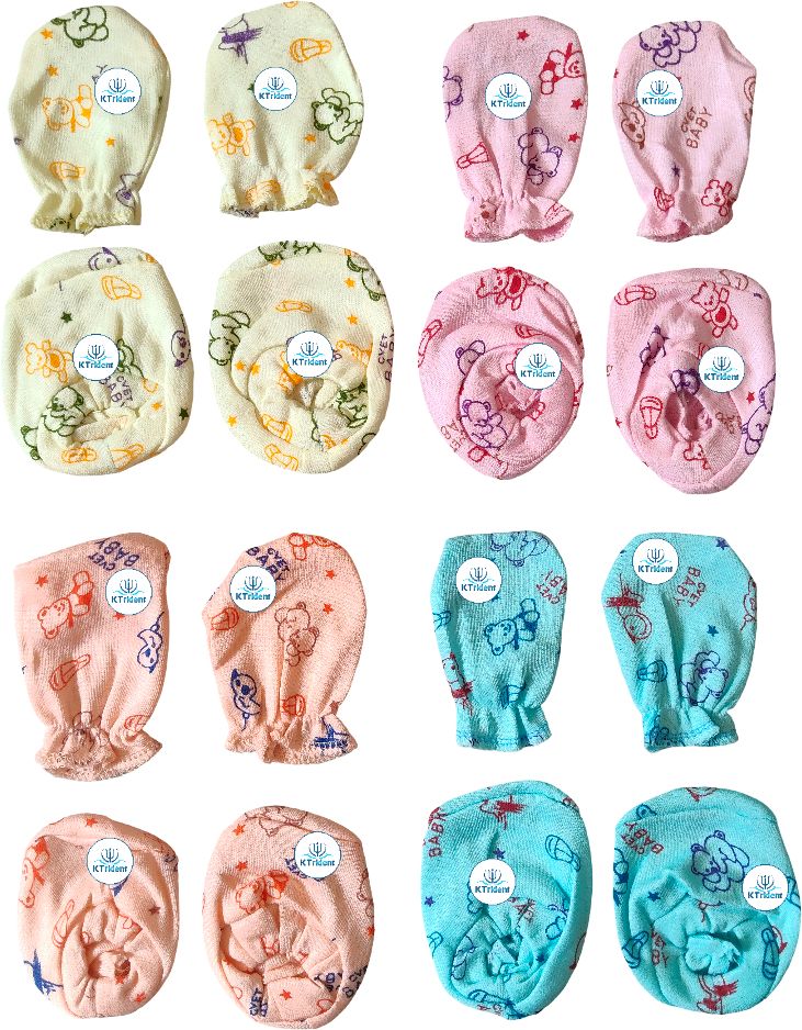 Baby Mittens & Booties Combo 4 Pair Each 0 to 6 Months Changing Station