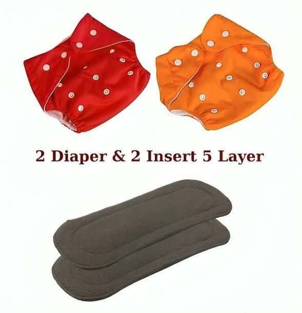 BABY CARE BEST 4 IN ONE COMBO FOR BABY INCLUDES 2 CLOTH DIAPERS AND 2 PADS Changing Station
