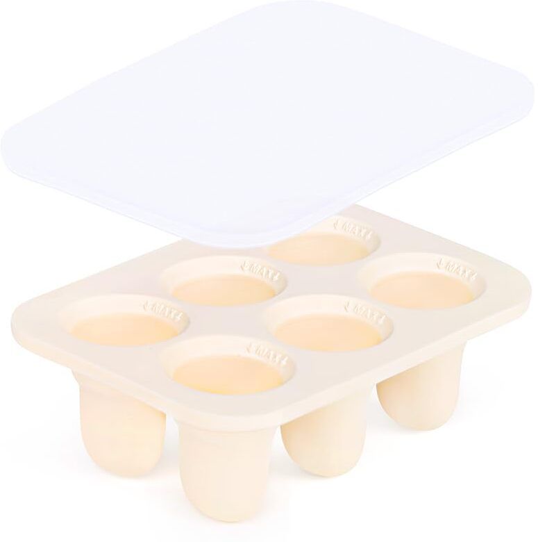 Silicone Baby Food Freezer Tray with Dust Cover (Large)