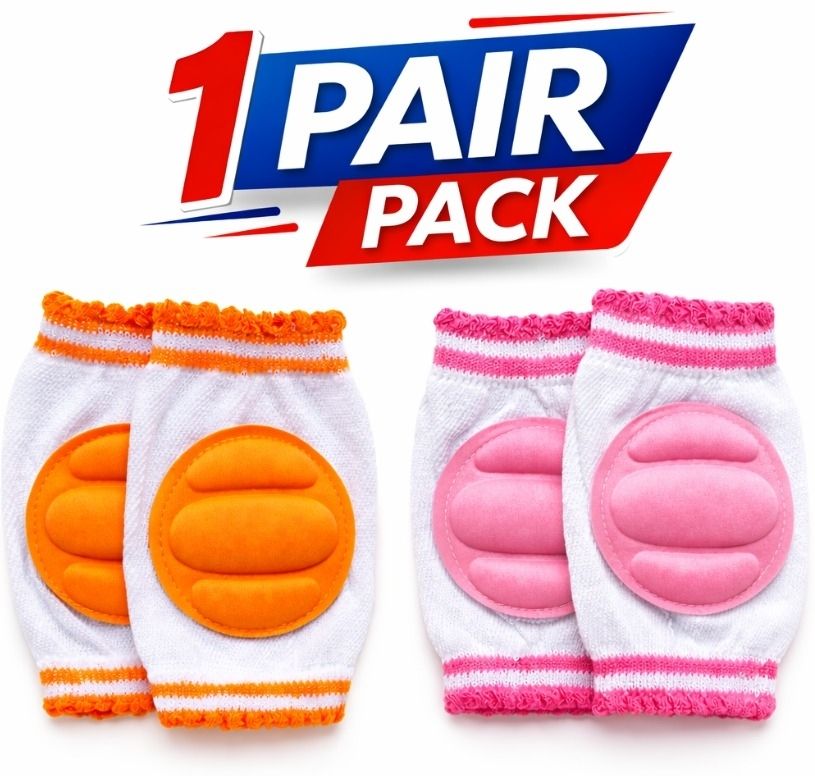 Baby Knee Protector Pads for Crawling | Anti-Slip Knee Pads for Babies Multicolor Baby Knee Pads-image-25
