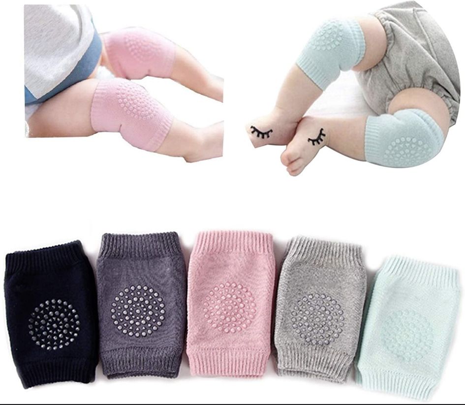 2 Pair Baby Knee & Elbow Pad Cushion,Multi-Color Safety Pads A46 Multicolor Baby Knee Pads-image-48