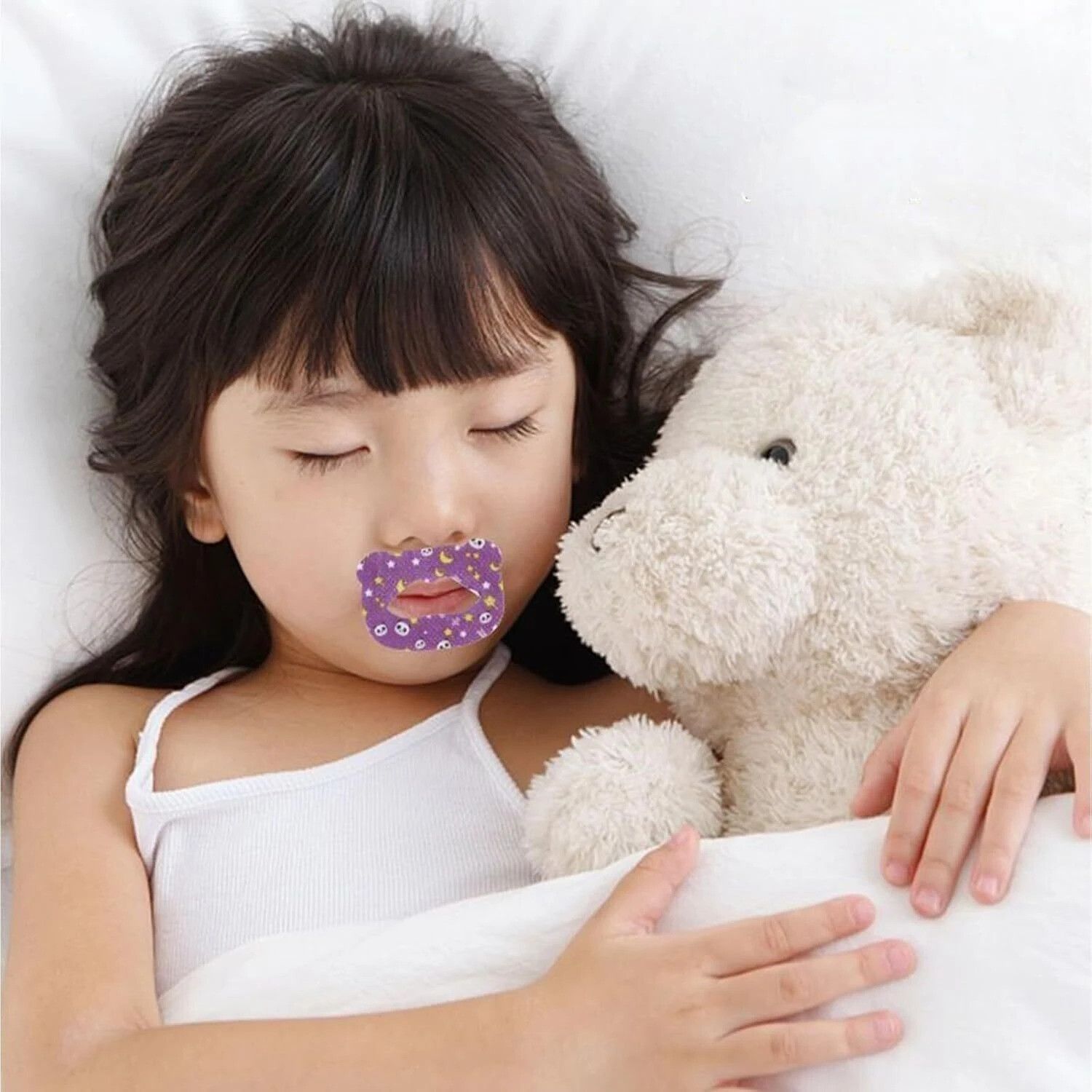 nivan Kids Sleep Strips, 30pcs Mouth Shape purplle Baby Knee Pads