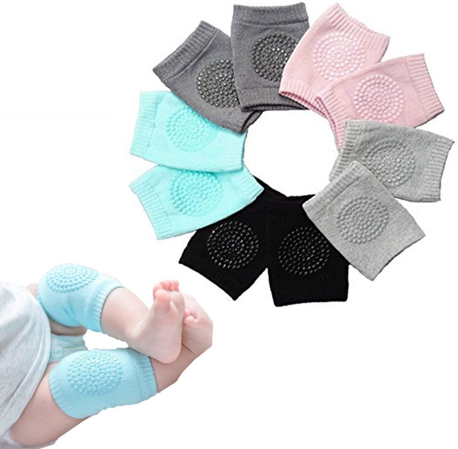 Pack of-5 Multicolor Baby Knee Pads-image-45