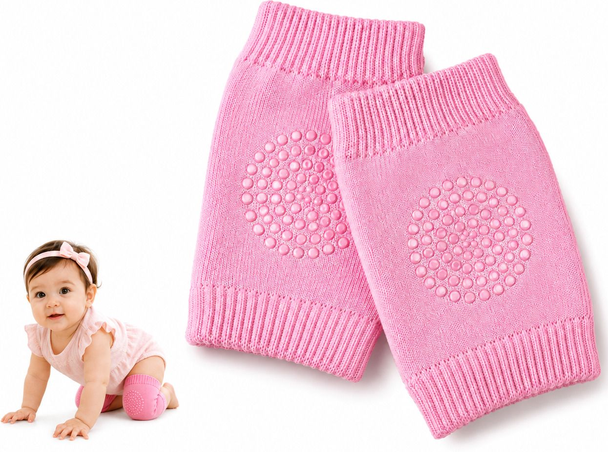 vbito Baby Crawling Knee Pads | Anti-Slip | Soft & Breathable | Pink Baby Knee Pads-picture-42