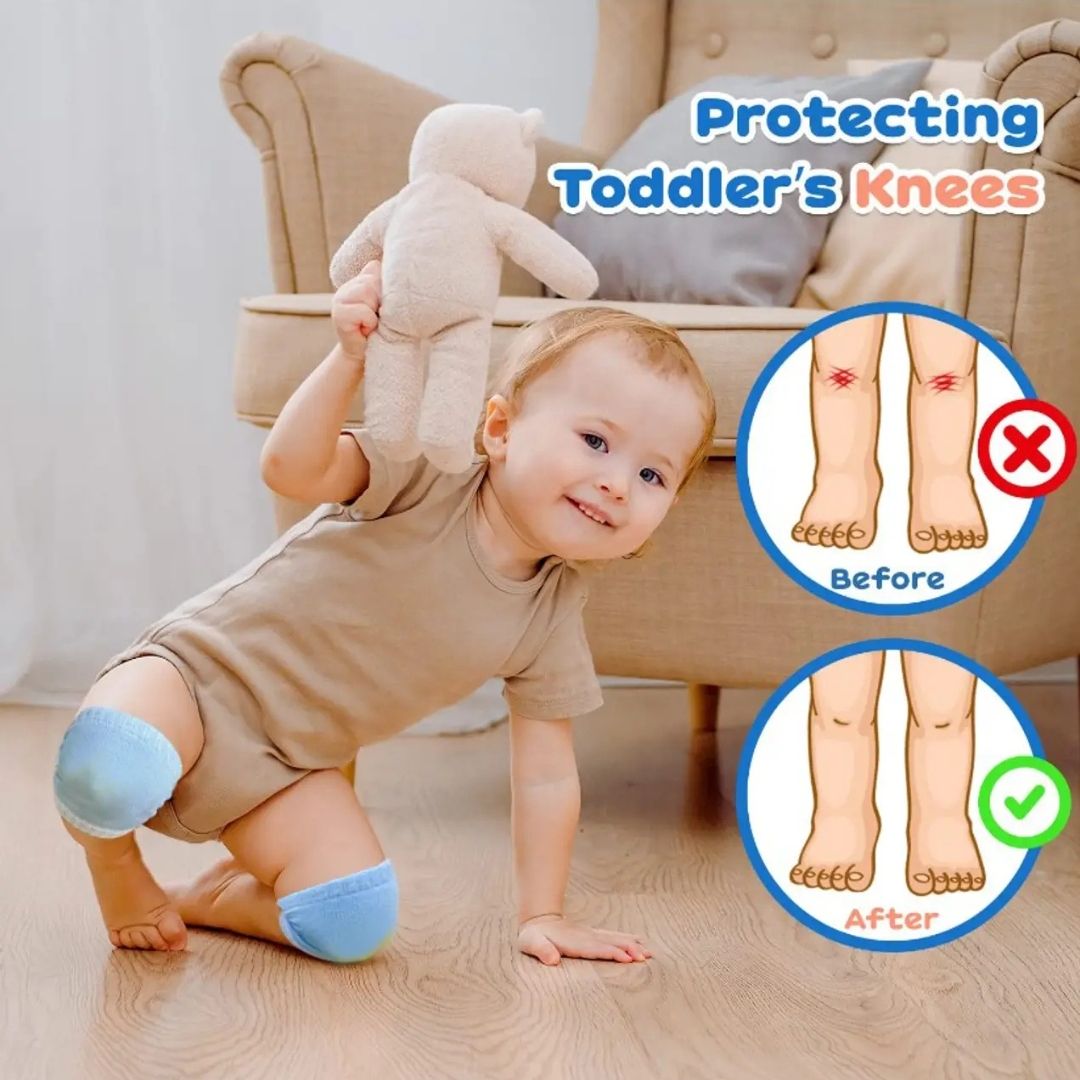 2 Pair Baby Crawling Anti-Slip Knee Pads,Baby Knee Pads Multicolor Baby Knee Pads-image-35