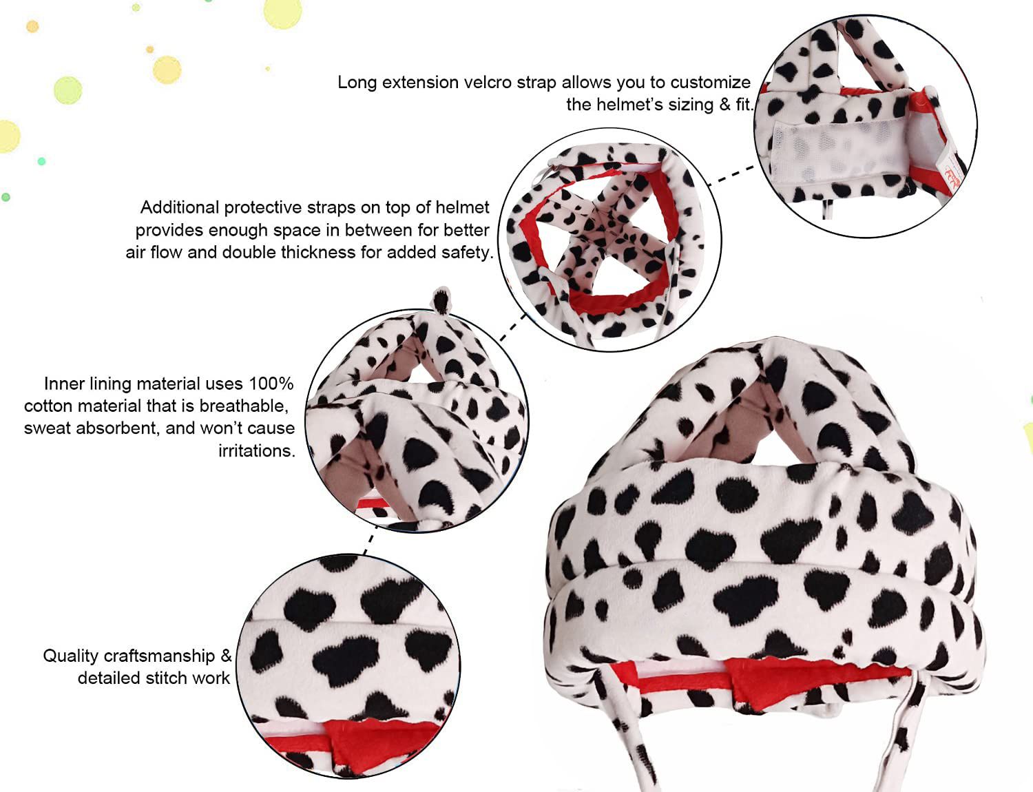Safety Baby Helmet|Baby Safety Helmet-Baby Head Protector for Walking & Crawling Black Baby Knee Pads-image-36