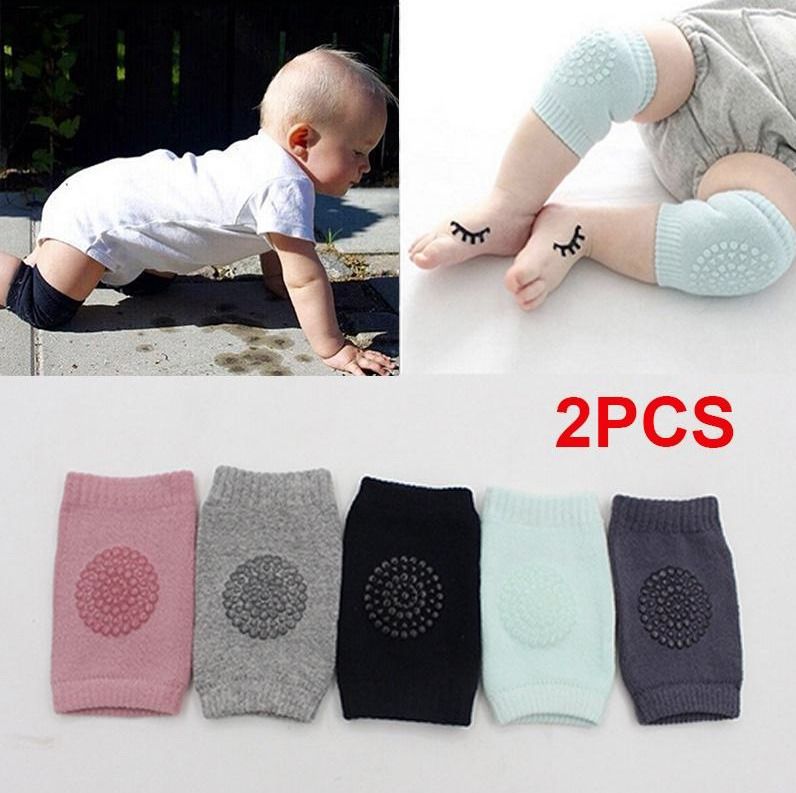 2 Pair Baby Knee & Elbow Pad Cushion,Multi-Color Safety Pads A35 Multicolor Baby Knee Pads-image-47