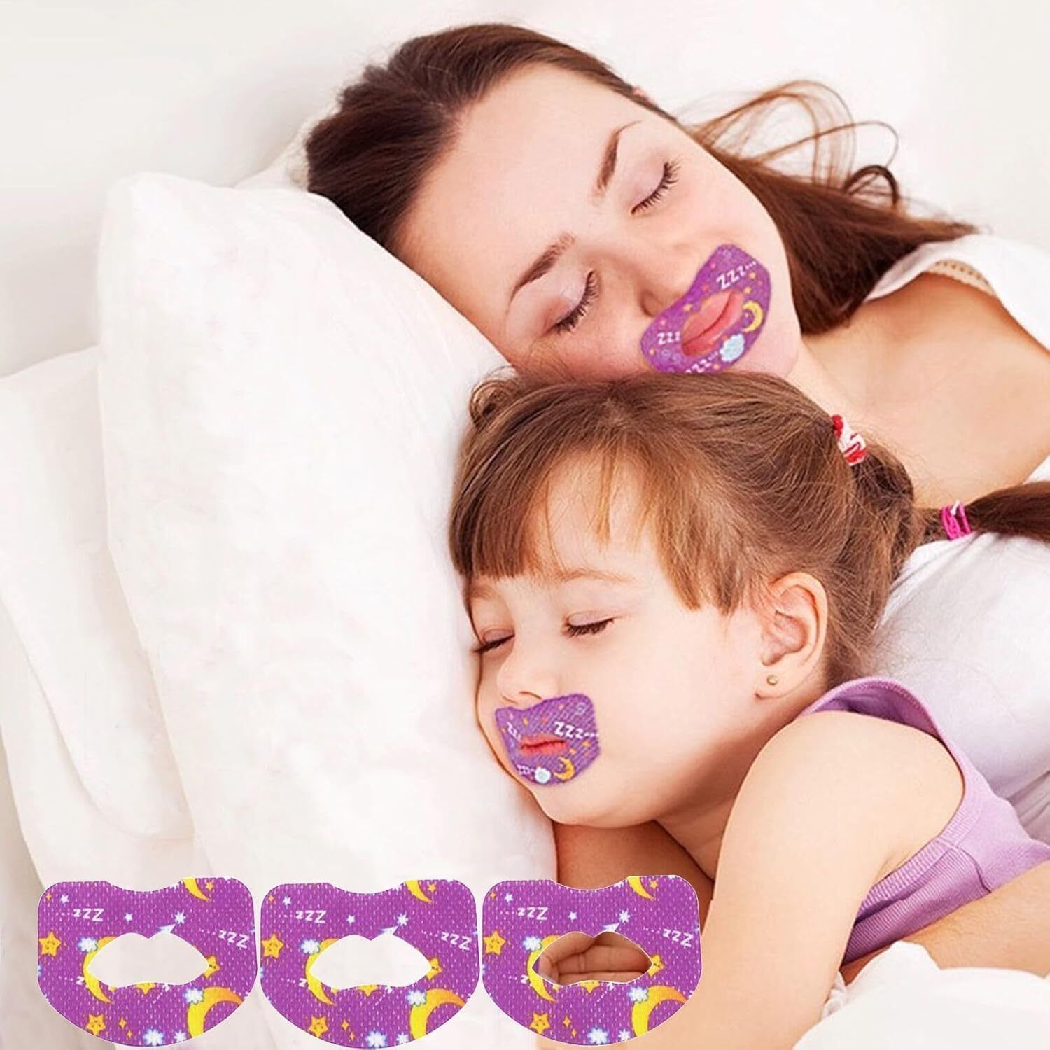 viyagee tape Snore Kids Sleep Strips, 30pcs Mouth Shape purplle Baby Knee Pads-picture-22