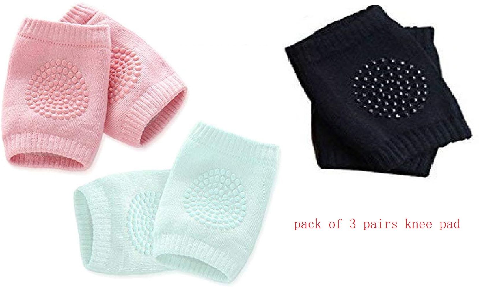 fabsquare Baby Knee Pads Protector Safety Kids Infants Toddlers Elbow Cushion Pads Multicolor Baby Knee Pads-picture-10