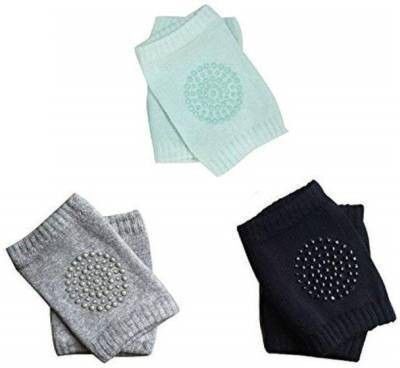 Smiley Baby Knee Pads for Crawling, Elbow Safety Protector Black, Grey, Blue Baby Knee Pads-image-47