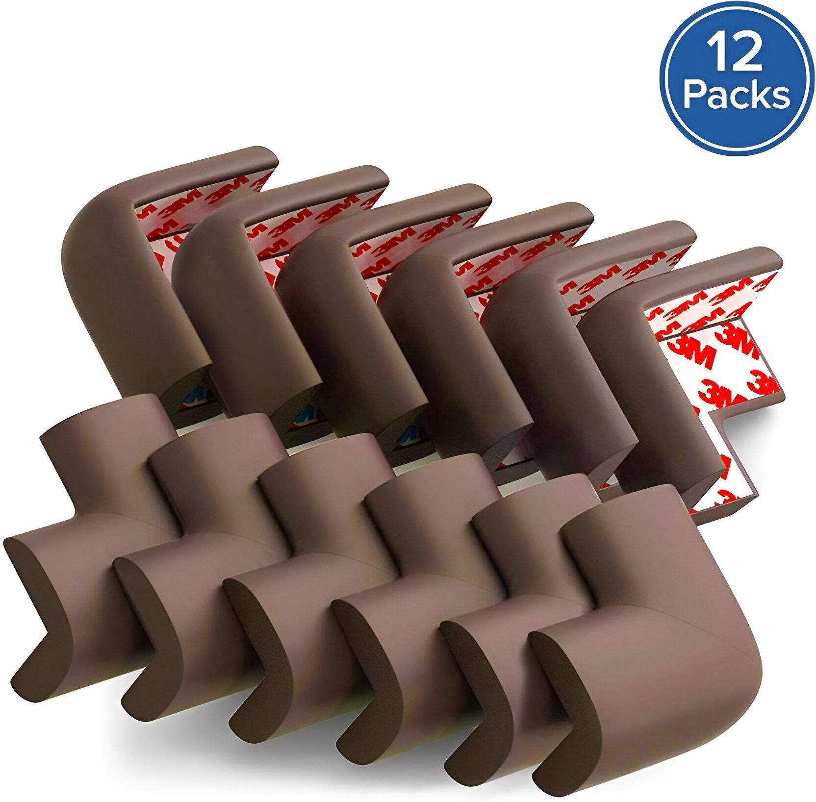 Baby Safety Corner Guards – Pack of 12 Soft Foam Edge Protectors for Furniture |-image-28