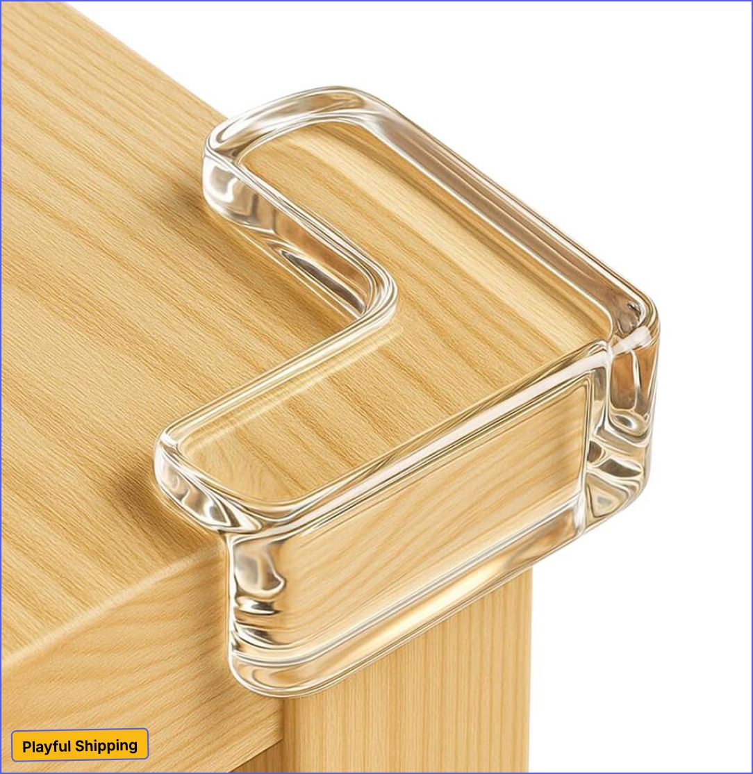bubblino Silicone Corner Protectors | Baby Proofing Edge & Corner Guards for Sharp Edges-picture-2