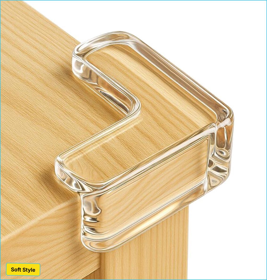 bubblino Silicone Corner Protectors | Baby Proofing Edge & Corner Guards for Sharp Edges-picture-4