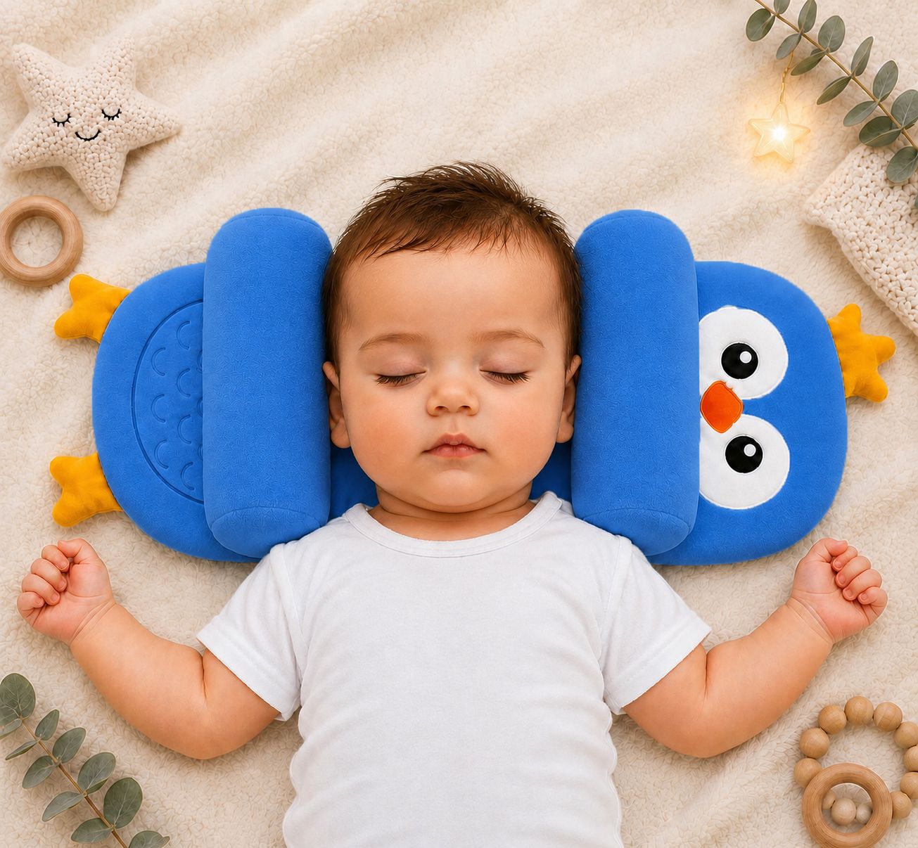 synlark Baby Sleeping & Sitting Support Cushion Animals Baby Pillow-picture-47