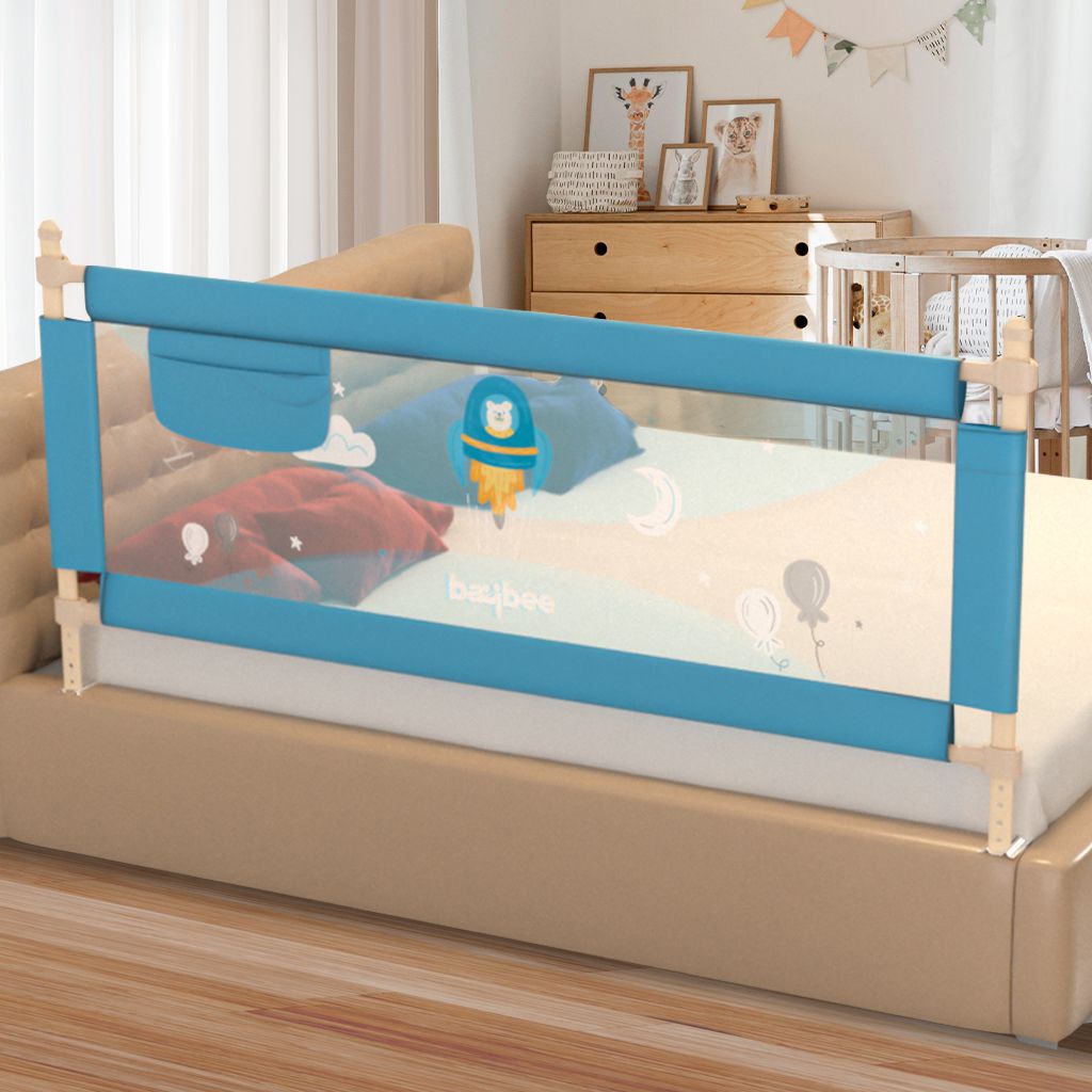 baybee Portable and Foldable Full Bed Rail Safety Bed Rail for Toddler & Baby Bed Guard-picture-33