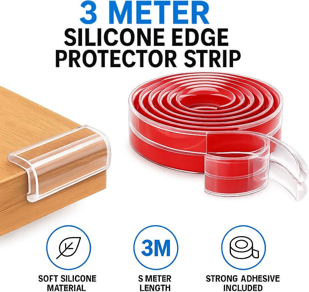 ablue clipper Baby Proofing Silicone Edge Protector Strip 3M Clear Table Edge Guard-picture-14