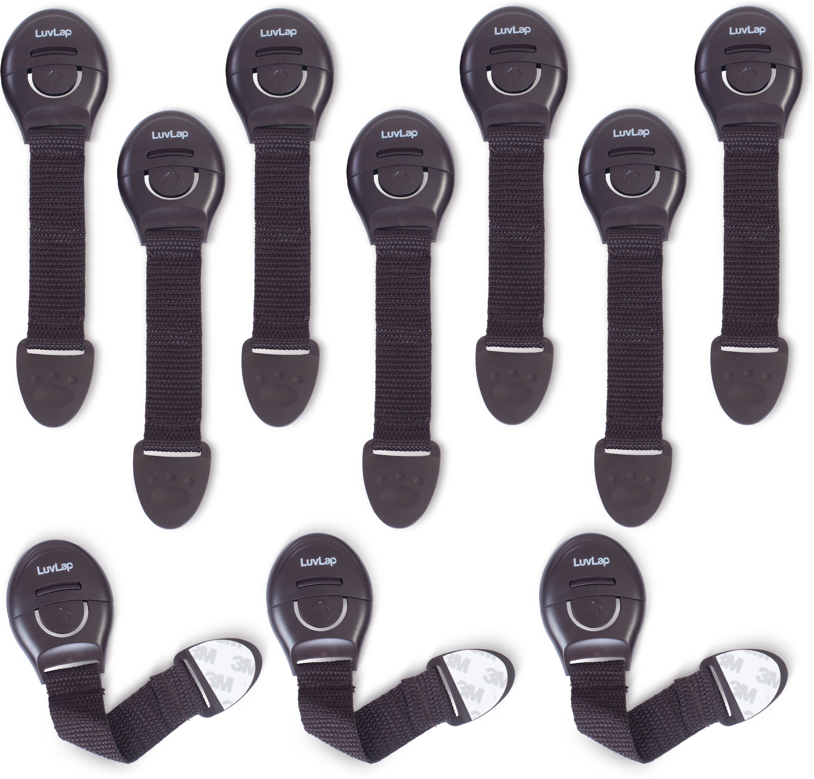 luvlap Baby Safety Furniture Locks, Pack of 10; Adjustable & Flexible with 3M Adhesive-picture-17