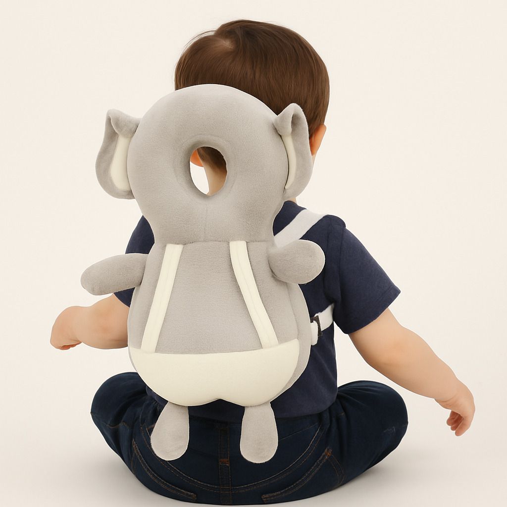 Baby Head Protection Pillow – Soft Elephant Design Safety Cushion-image-23