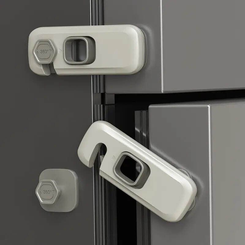 divine Adhesive Cabinet Safety Lock with Sliding Latch Protection for security use-picture-19