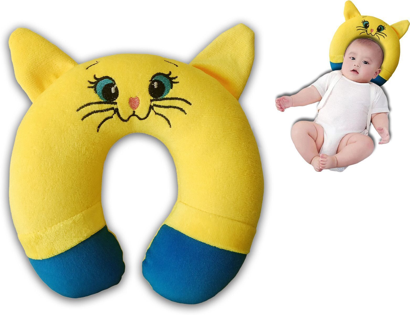 omsurajiya Yellow Smile-Cat-CusionsDBBG463-picture-34
