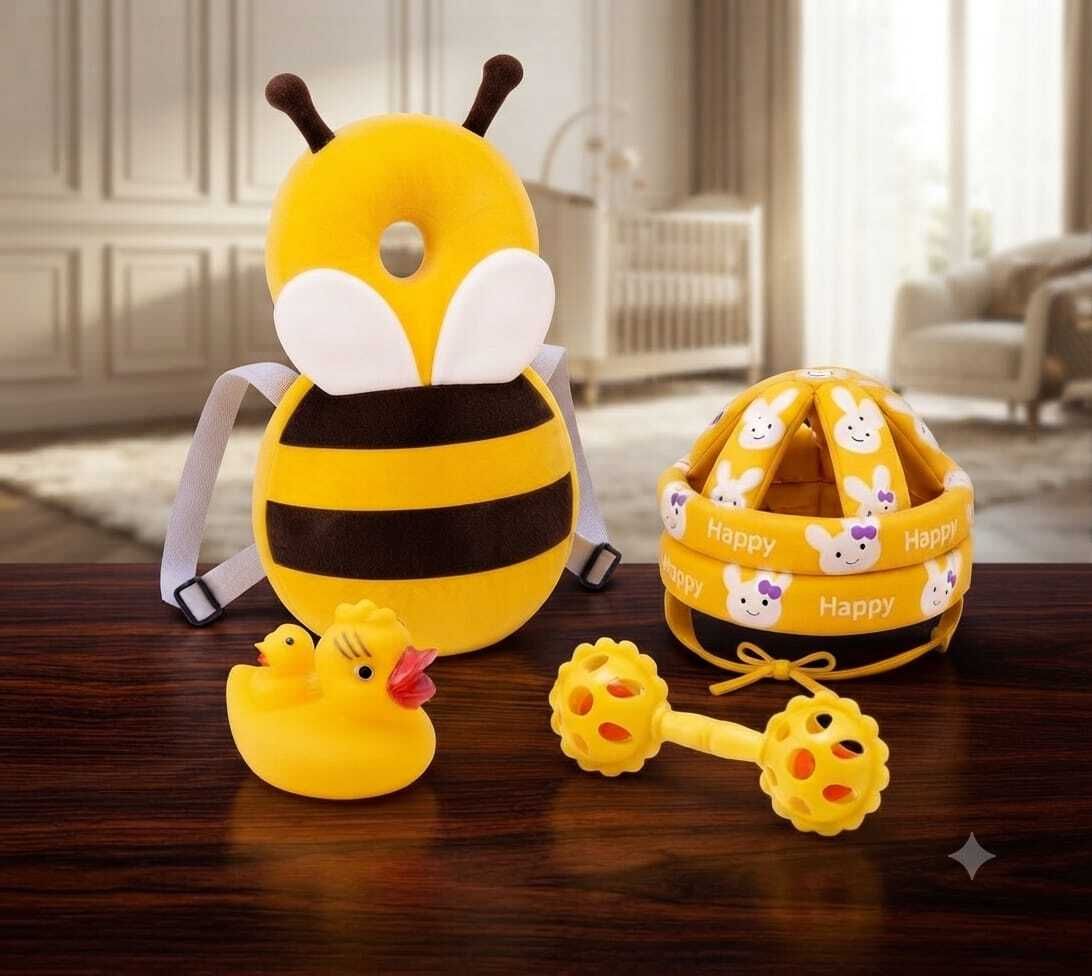 Adorable Baby Bee Safety Head Protector Backpack-image-47