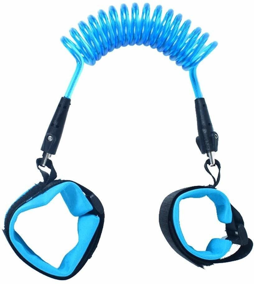 1.5 Meter Anti Lost Safety Velcro Wrist Bracelet for Baby Child, With Extra Long Harness Strap Walking Hand Belt (Blue)-image-19