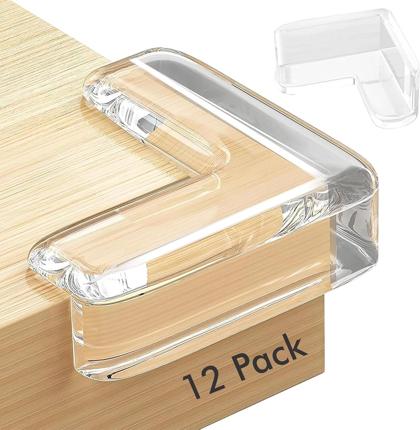 Table, Bad Corner Protector, Baby Safety, Proofing, V Shape Silicon Guard 12Pcs